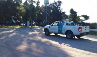 FUMIGACIN CONTRA EL DENGUE EN LAS CALLES DE TODO EL PARTIDO